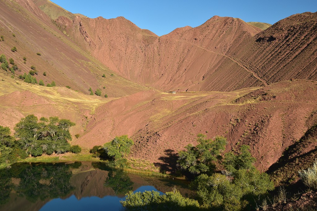 Kyrgyzstán - jezero Ak-Köl, jz. od Čajeku 