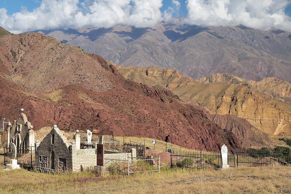 Kyrgyzstán - okolí jezera Ak-Köl, jz. od Čajeku 