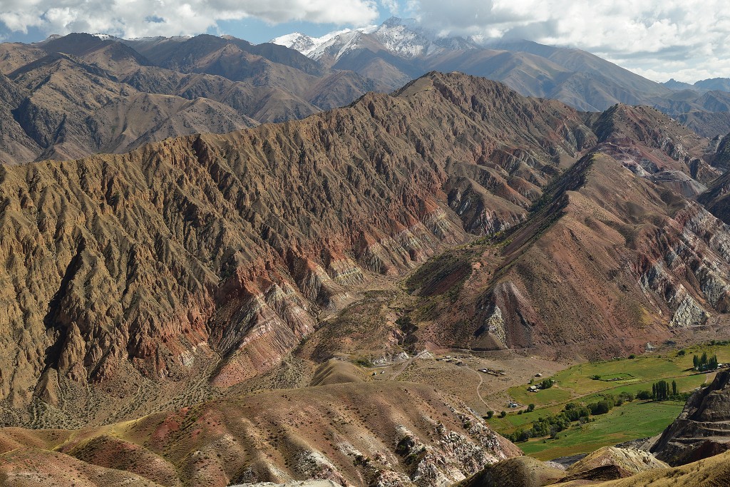 Kyrgyzstán - okolí jezera Ak-Köl, jz. od Čajeku 