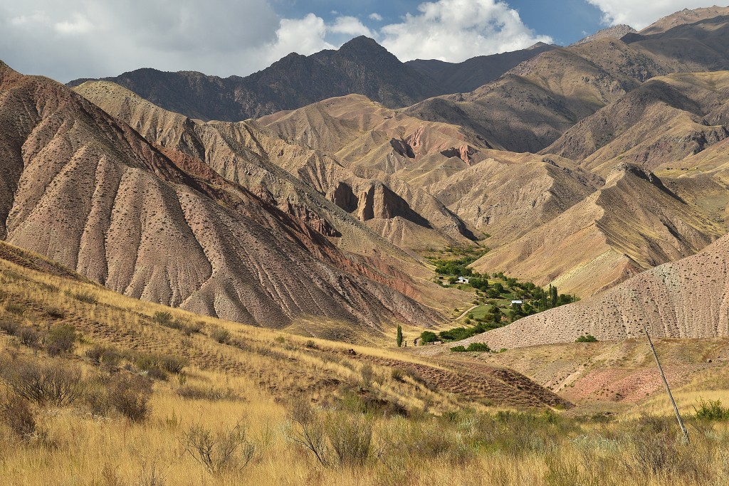 Kyrgyzstán - od ř. Kökömeren polní cestou k Noot-Toluk 