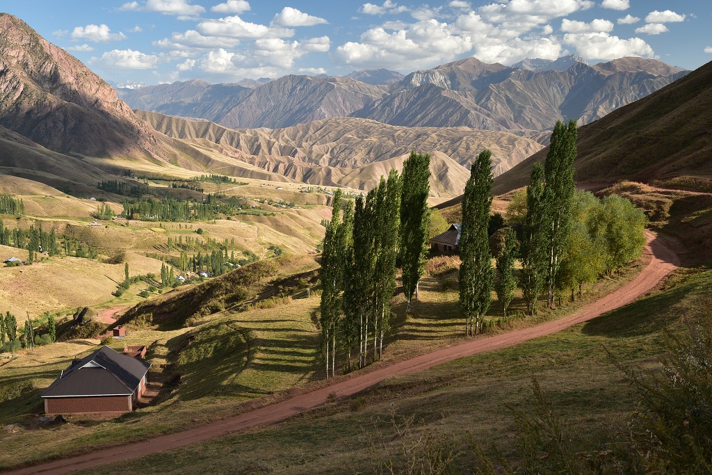 Kyrgyzstán - odlehlá osada Keterme mezi ř. Kökömeren a Noot-Toluk 