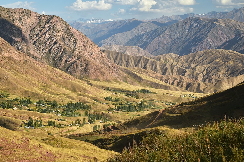 Kyrgyzstán - odlehlá osada Keterme mezi ř. Kökömeren a Noot-Toluk 