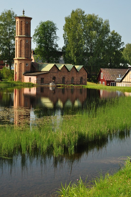 Laponsko 2014 - tovární skanzen Gamla Brukk, Munkfors 