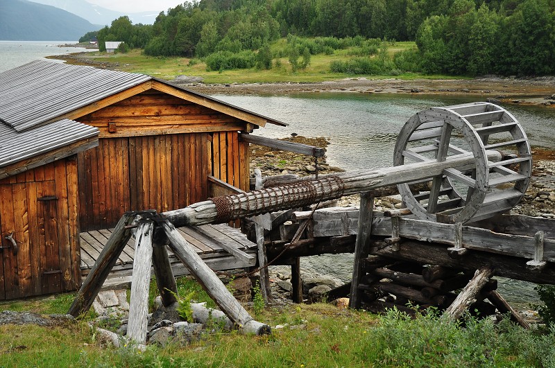 Laponsko 2014 - vodní pila, Aursfjord 
