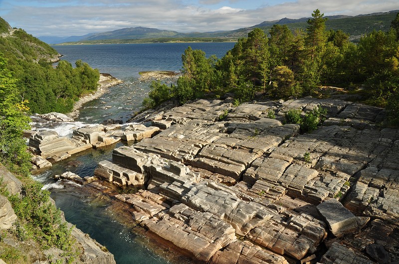Laponsko 2014 - vodop. Navitfossen, fjord Kvænangen 