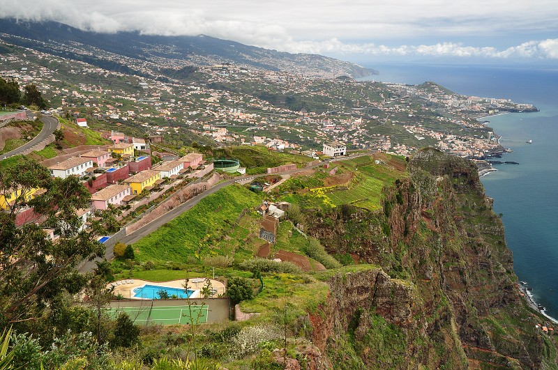 Madeira 2013 - Cabo Girao, pohled na Cámara de Lobos 