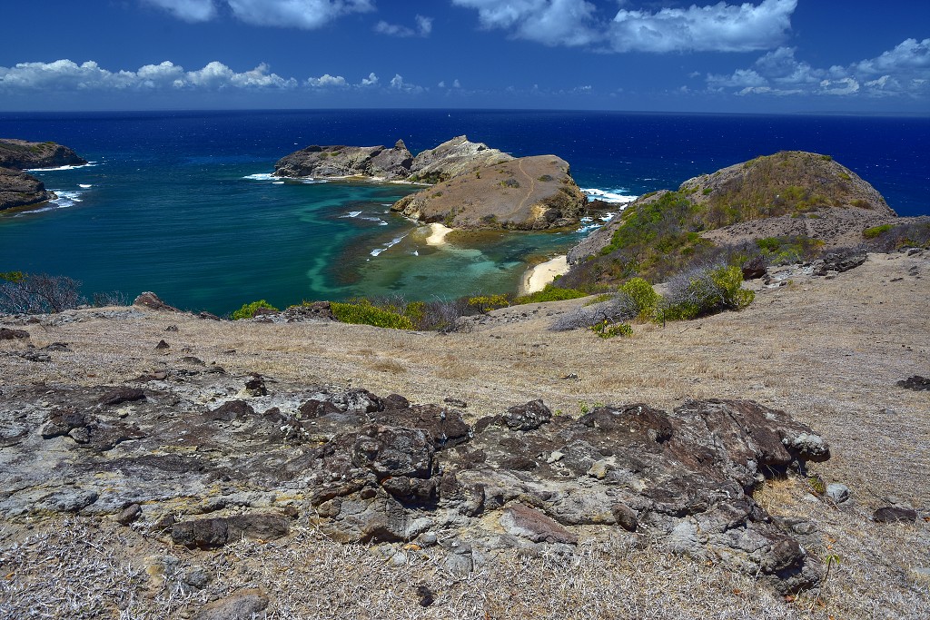 Malé Antily - Les Saintes, ostrov Terre de Haut, zátoka De Pompierre