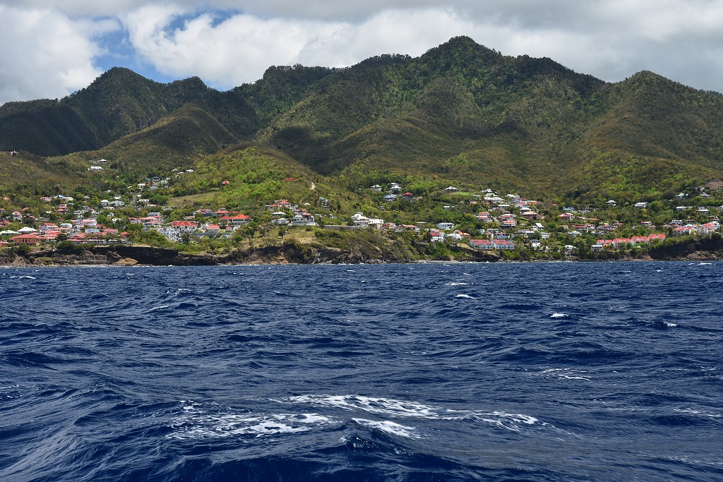 Malé Antily - Guadeloupe - podél záp pobř. na sever