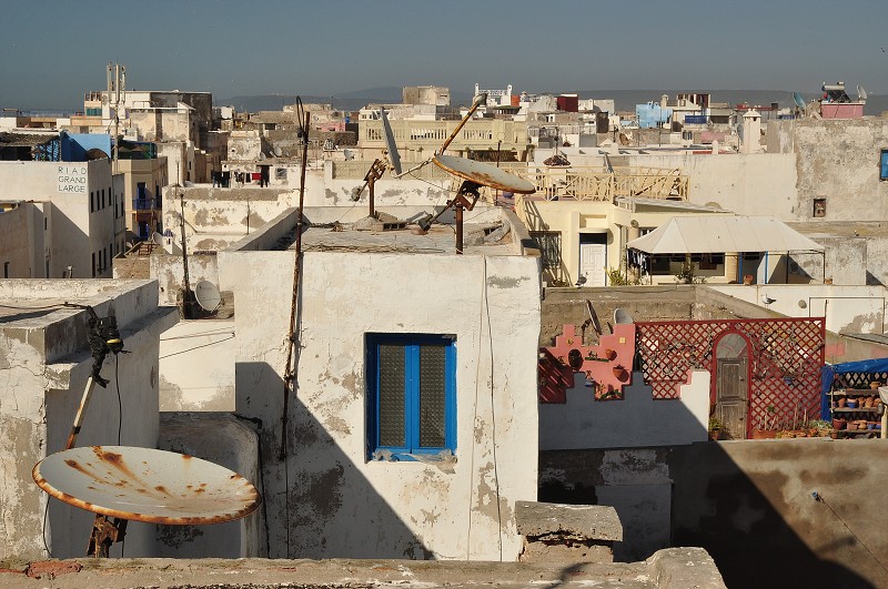 Maroko - Essaouira, ze střechy našeho hotelu 