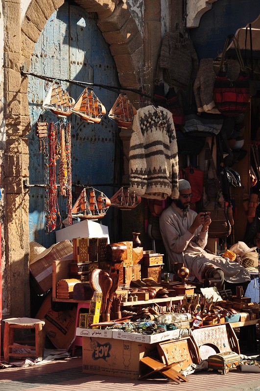 Maroko - Essaouira, souk v medině 
