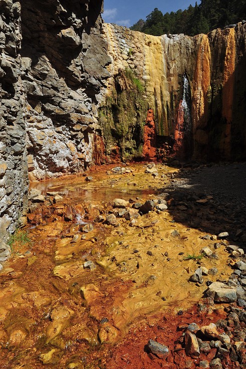 La Palma - Kanáry 2015 - Cascada de Colores, Barranco de las Angustias 