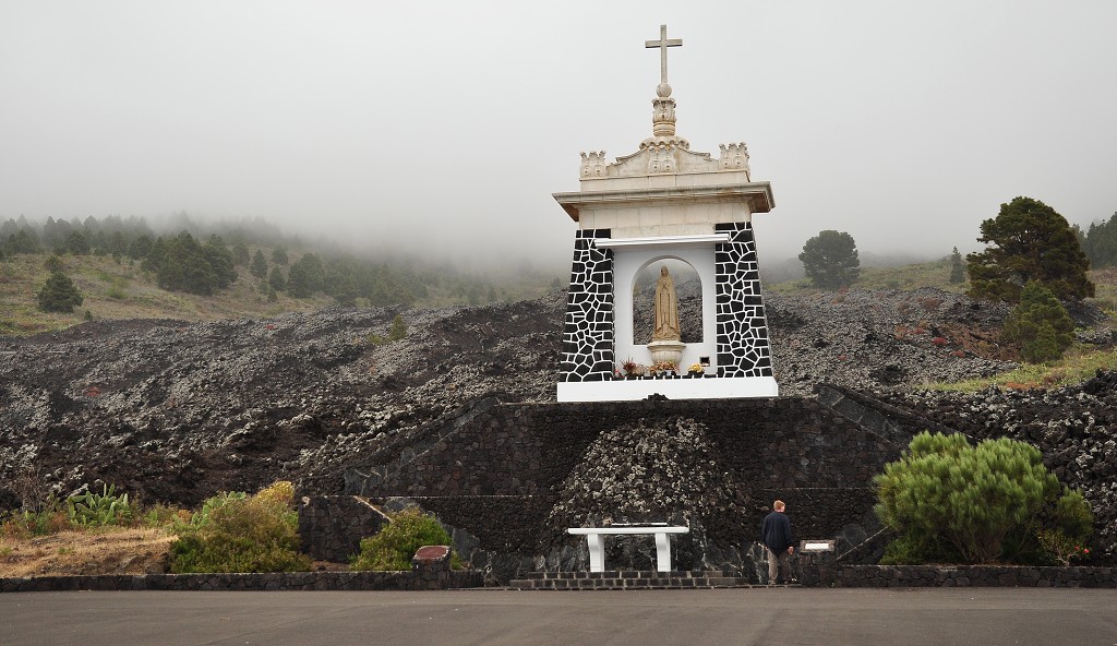 La Palma - Kanáry 2015 - Santuario de Fatima, lávoviště z 1949, San Nicolas 