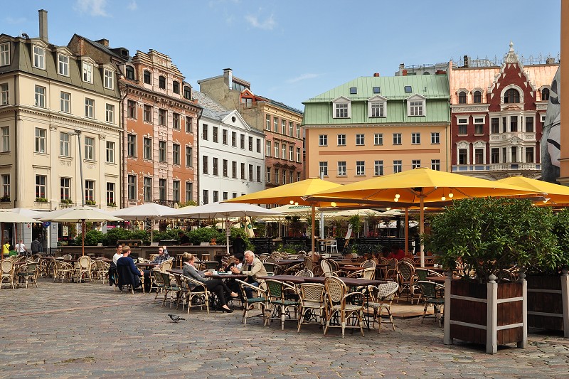 Pobaltí 2014 - nám. Livu, historické centrum, Riga, Lotyšsko 
