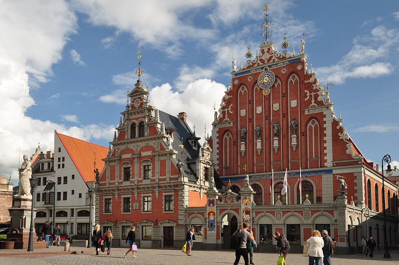 Pobaltí 2014 - cechovní dům Černohlavců, Riga, Lotyšsko 