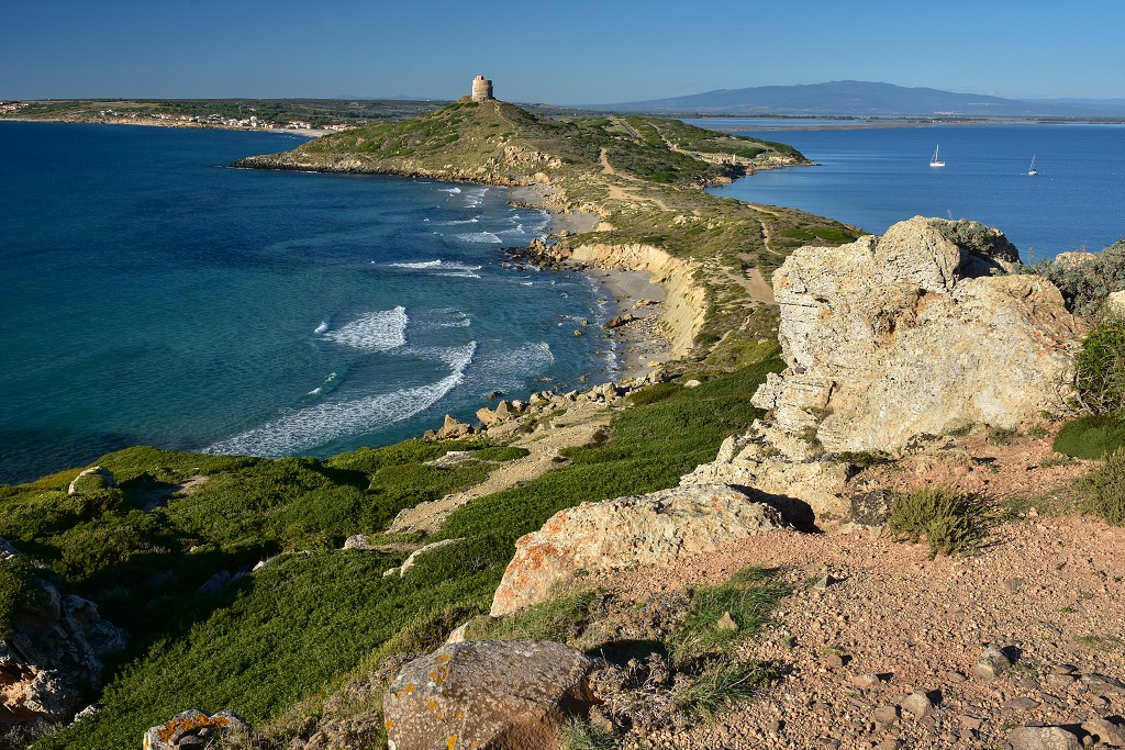 Sardinie - Torre di San Giovanni, poloostr. Sinis 