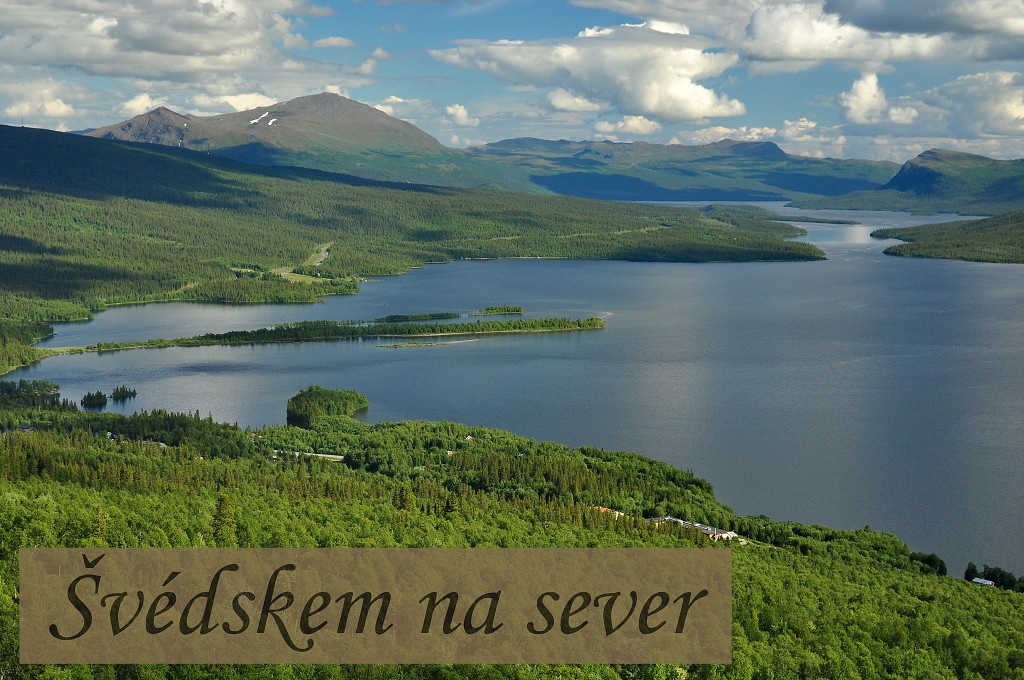 Skandinávie - jezero Gäutajaure, u Tärnaby, Švédsko