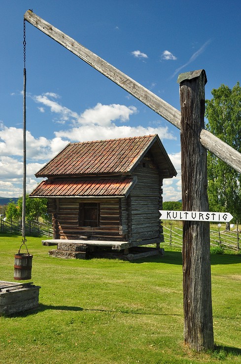 Skandinávie - skanzen Hembygsgård, Sollerön, jez. Siljan, Šv.
