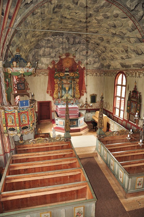 Skandinávie - Älvros kyrka, u Svegu, Šv.