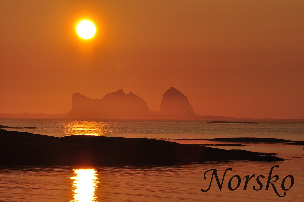 Skandinávie - ostrovy Træna z ostrova Lovund, Nordland