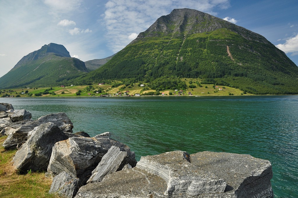 Skandinávie - průliv Aldersundet, Nordland
