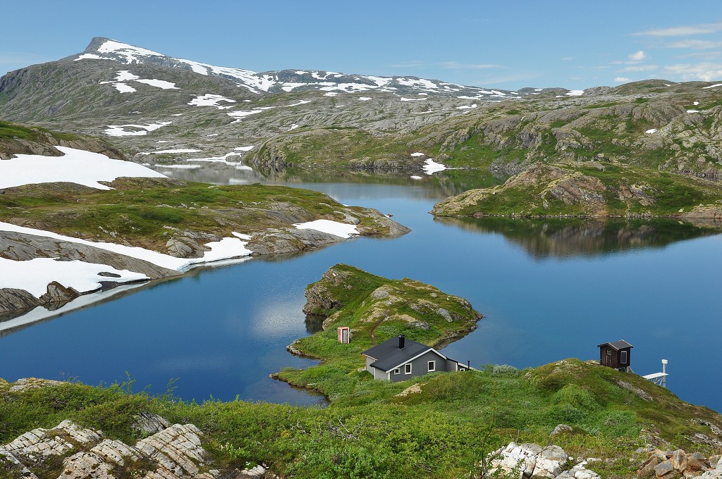 Skandinávie - jez. Namnlausvatnet, n.p. Láhko