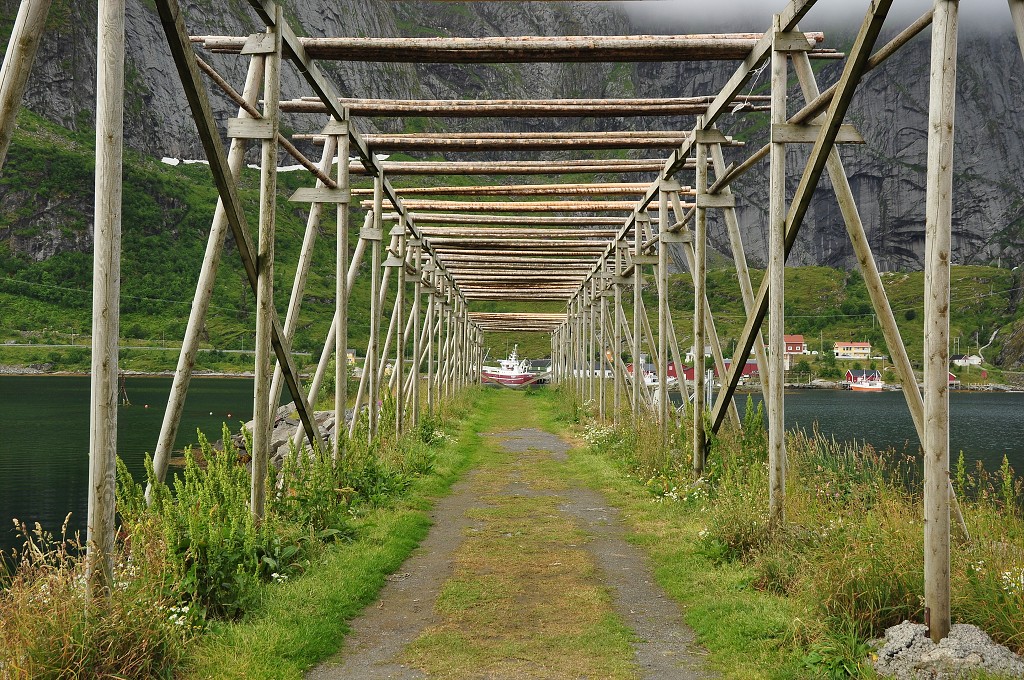 Skandinávie - vesnice Å, ostrov Moskenesøya, Lofoty