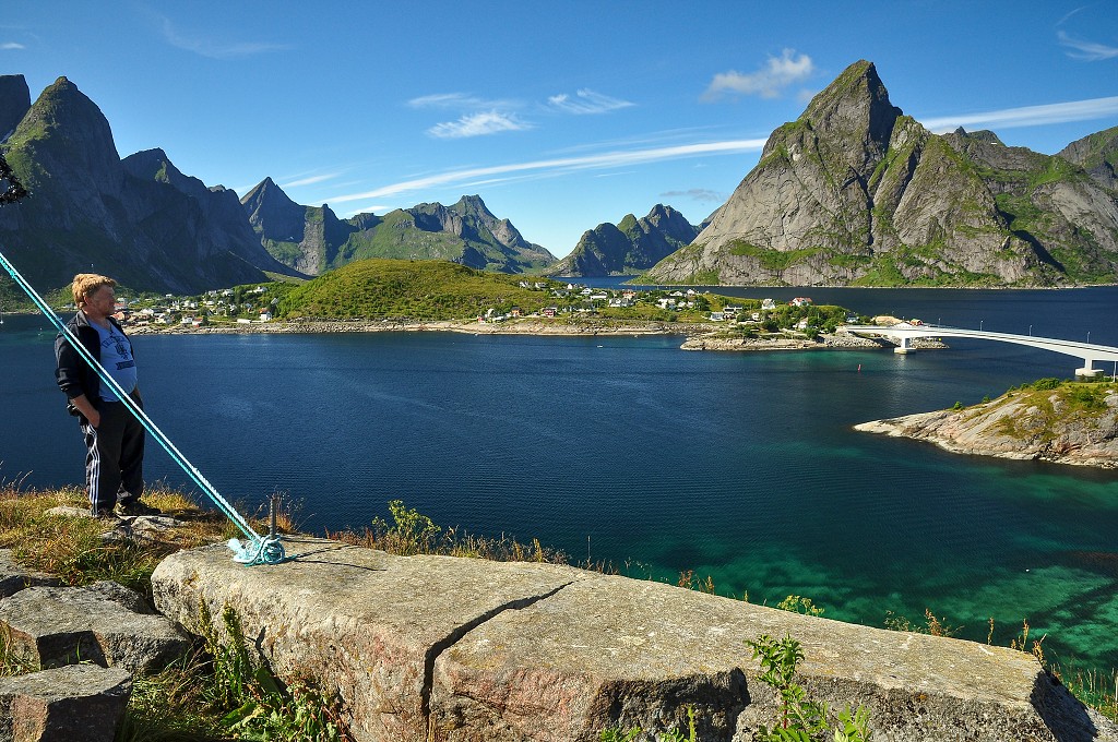 Skandinávie - Reinefjord, u Reine, ostrov Moskenesøya, Lofoty