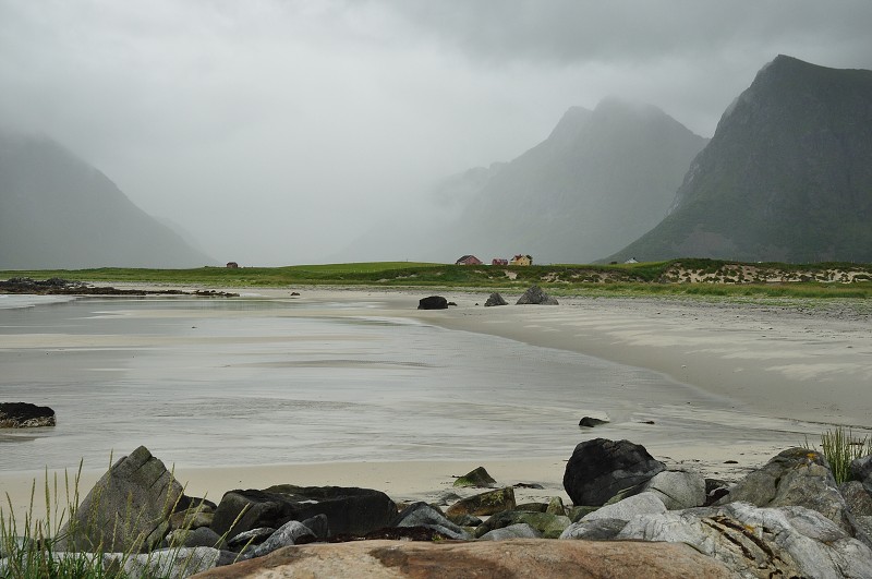 Flakstad, ostrov Flakstadoya, Lofoty 