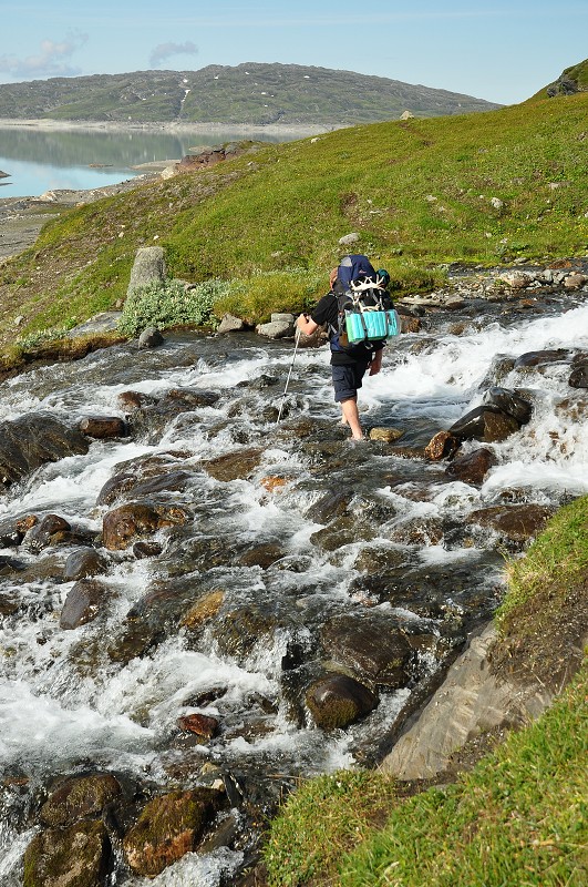 Sulitelma, brod nad jezerem Lamivatnet 
