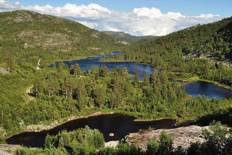 Jižní Norsko 2012 - Torsdalsbu, v kopcích Gaukasfjellu 