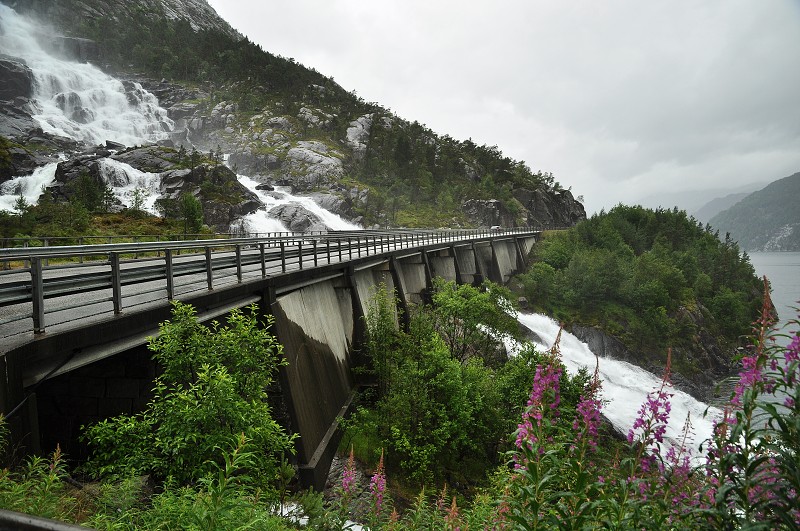 Jižní Norsko 2012 - vdp. Langfossen, Akrafjorden 