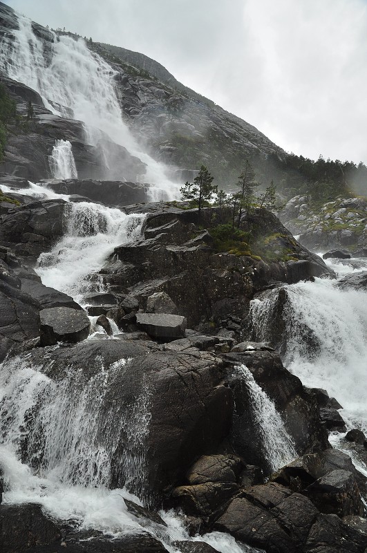 Jižní Norsko 2012 - vdp. Langfossen, Akrafjorden 