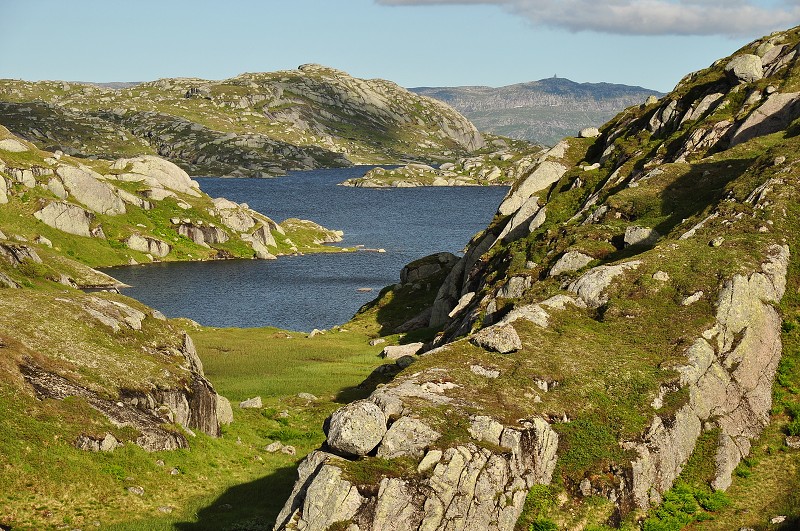 Jižní Norsko 2012 - náhorní pláně mezi Fidjeland a vsí Lysebotn 