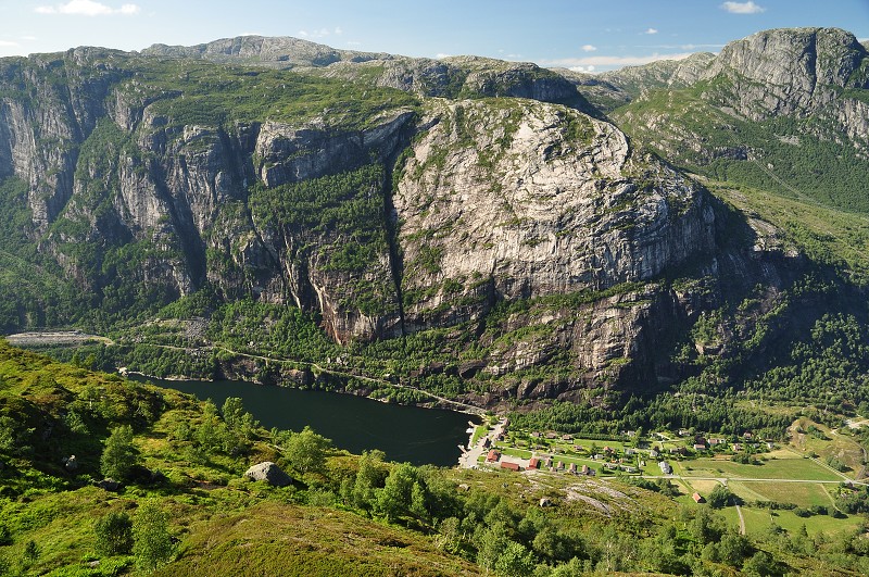 Jižní Norsko 2012 - vesnice Lysebotn + údolí Lysedalen 