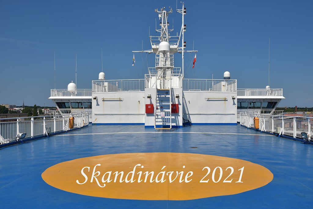 Skandinávie - Trajekt Svionústí - Trelleborg, 12.8.2021 