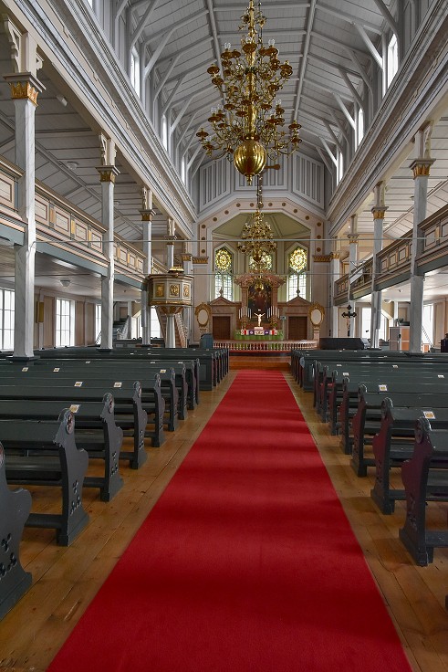 Skandinávie - Stensele, nejv.dřev.kostel Šv, u Storumanu 