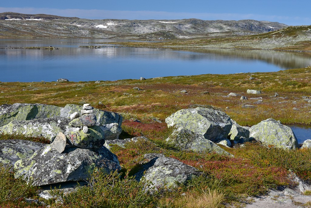 Skandinávie - okolo jez. Storekækkja, Hardangervidda 