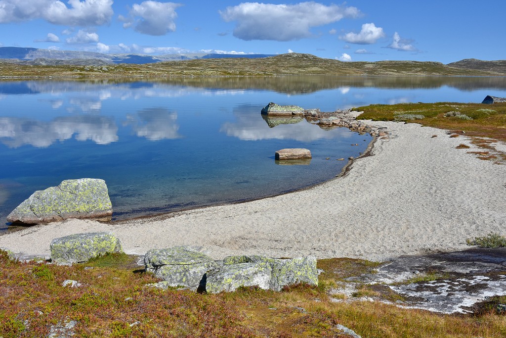 Skandinávie - okolo jez. Storekækkja, Hardangervidda 