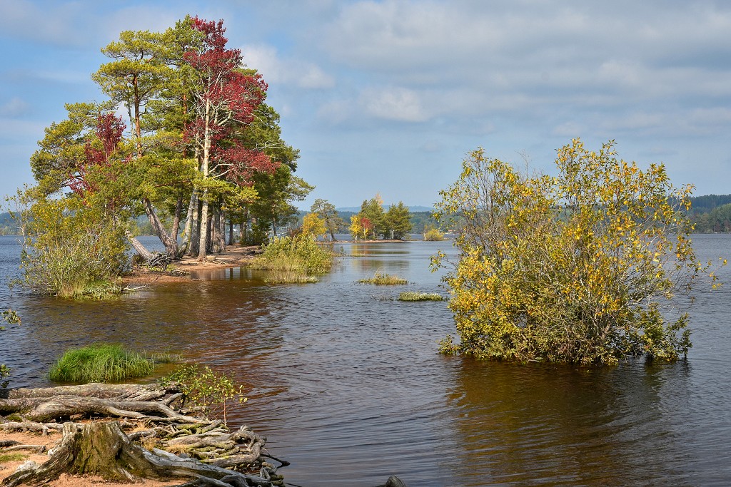 Jezero Svärdsjön, u vsi Svärdsjö, sv. od Falunu
