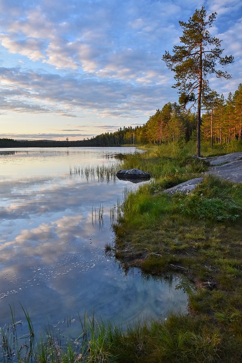 Večer u jez. Korptjärnen, u Nordmalingu