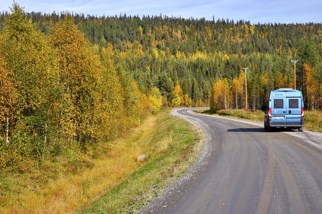 Pustiny mezi městy Jokkmokk a Pajala