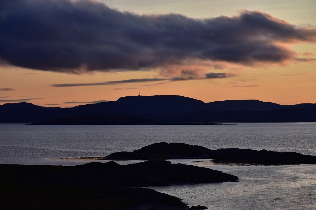 Porsangerfjord, sev. od vsi Børselv