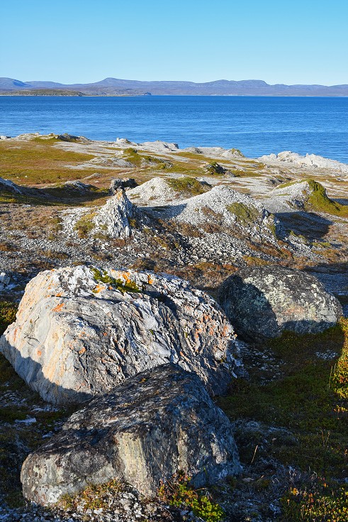 Porsangerfjord, sev. od vsi Børselv