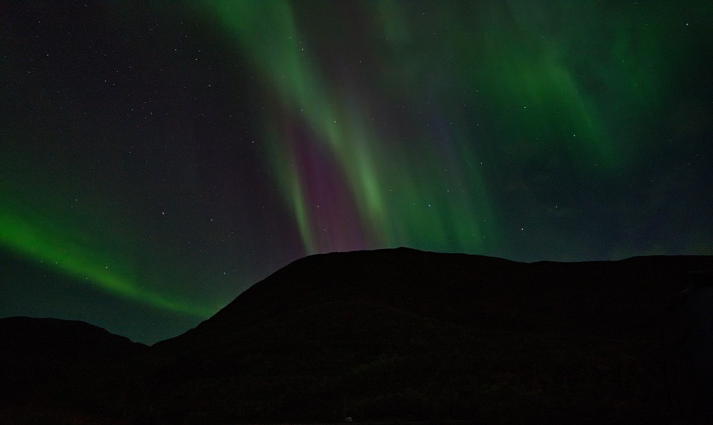 Polární záře, Kåfjord, u Alty