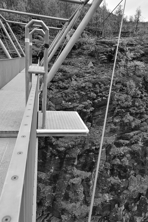 Bungee, kaňon Sabetjohka, u Birtavarre
