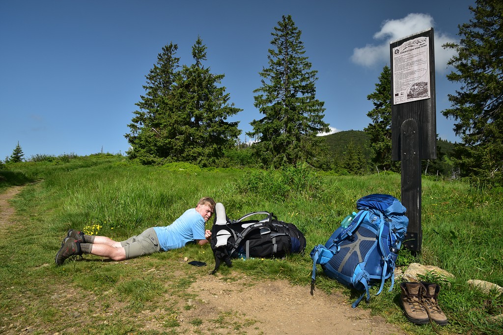 Slovensko - nad sedlem Čertovice, Nízké Tatry