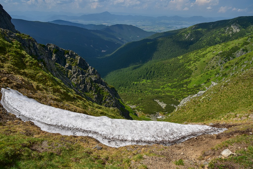 Slovensko - ze sedla Poľany na Chabenec, Nízké Tatry