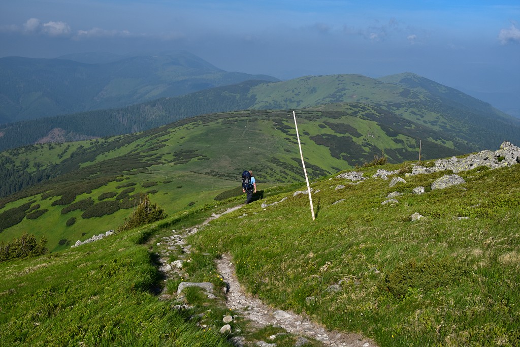 Slovensko - z Ďurkové na Latiborskou hoľu, Nízké Tatry