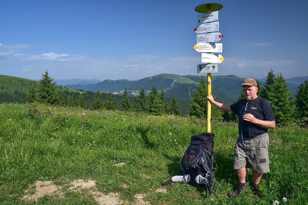 Slovensko - z Hiadeľského sedla na Kečku, Nízké Tatry