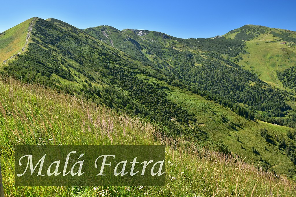 Slovensko - Malá Fatra - hl. hřeben a Velký Kriváň